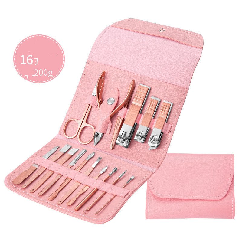 Professional Nail Clippers Set – Manicure Pedicure Kit with Scissors, Cuticle Nipper, Ear Pick & Nail Trimmer Tools - Charms