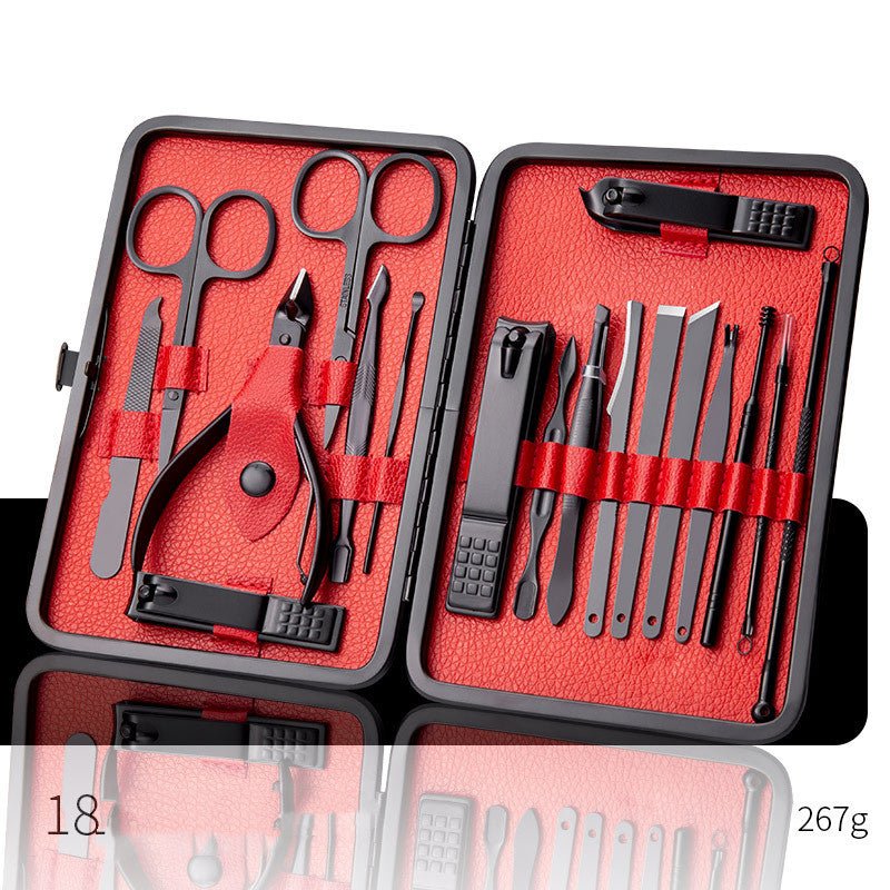 Professional Nail Clippers Set – Manicure Pedicure Kit with Scissors, Cuticle Nipper, Ear Pick & Nail Trimmer Tools - Charms