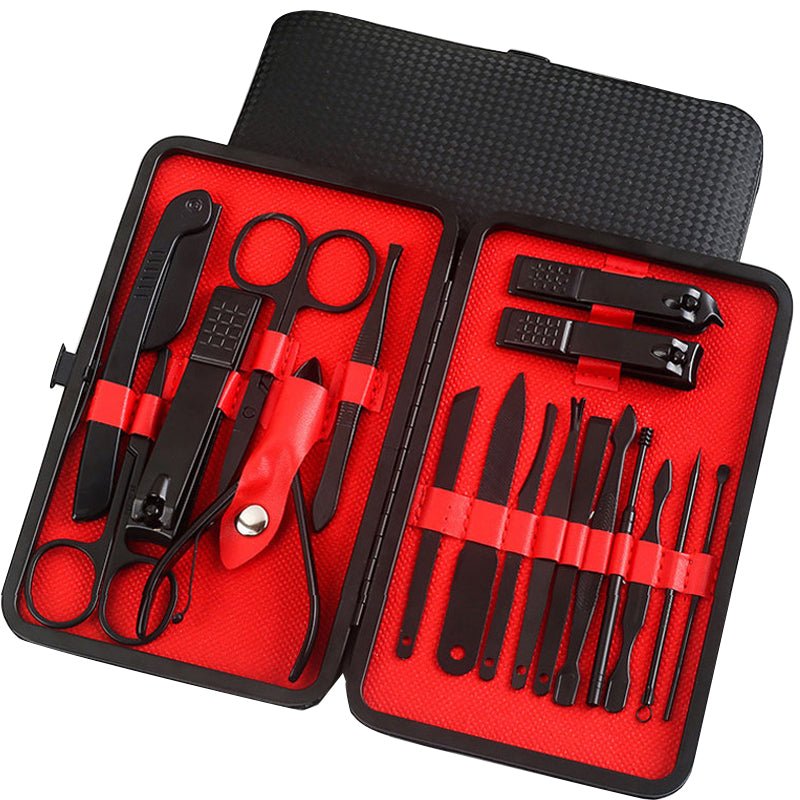 Professional Nail Clippers Set – Manicure Pedicure Kit with Scissors, Cuticle Nipper, Ear Pick & Nail Trimmer Tools - Charms