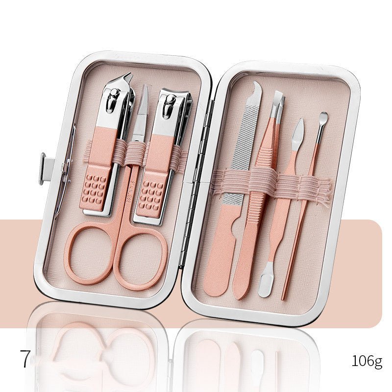 Professional Nail Clippers Set – Manicure Pedicure Kit with Scissors, Cuticle Nipper, Ear Pick & Nail Trimmer Tools - Charms