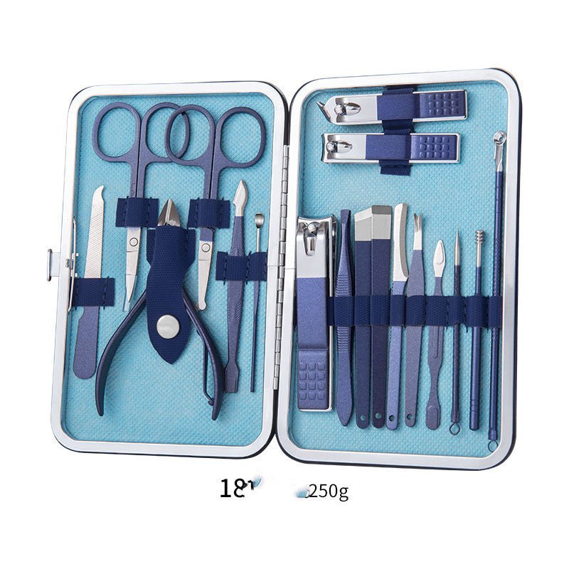 Professional Nail Clippers Set – Manicure Pedicure Kit with Scissors, Cuticle Nipper, Ear Pick & Nail Trimmer Tools - Charms