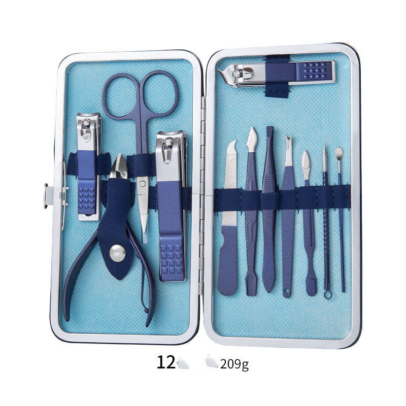Professional Nail Clippers Set – Manicure Pedicure Kit with Scissors, Cuticle Nipper, Ear Pick & Nail Trimmer Tools - Charms