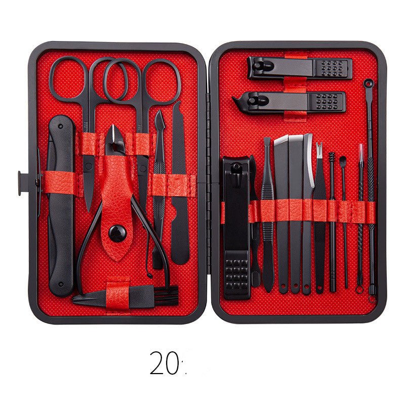 Professional Nail Clippers Set – Manicure Pedicure Kit with Scissors, Cuticle Nipper, Ear Pick & Nail Trimmer Tools - Charms