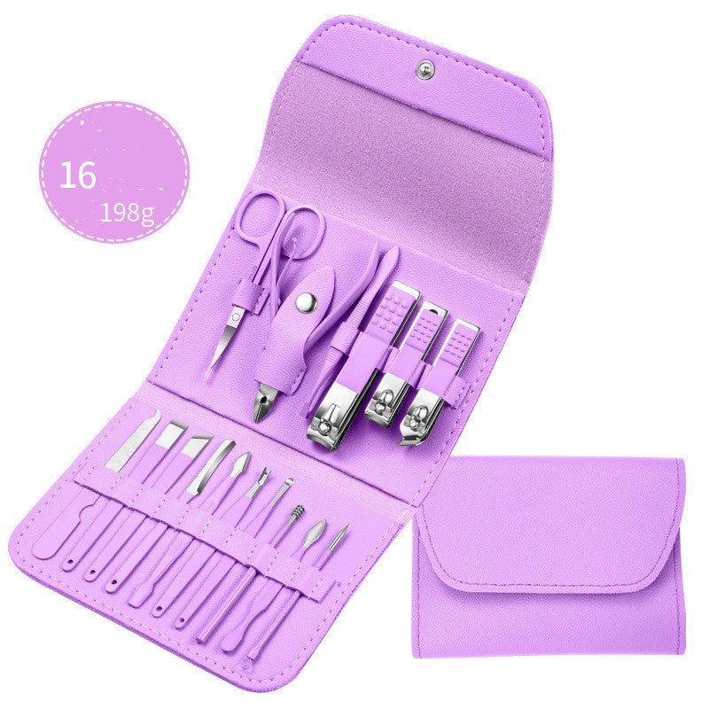 Professional Nail Clippers Set – Manicure Pedicure Kit with Scissors, Cuticle Nipper, Ear Pick & Nail Trimmer Tools - Charms