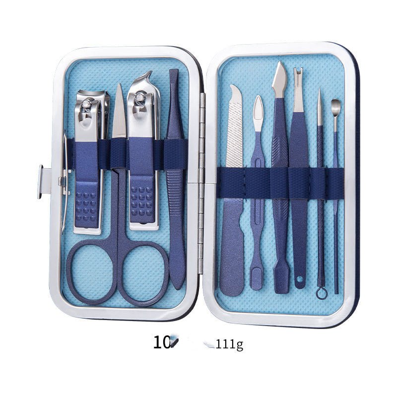 Professional Nail Clippers Set – Manicure Pedicure Kit with Scissors, Cuticle Nipper, Ear Pick & Nail Trimmer Tools - Charms