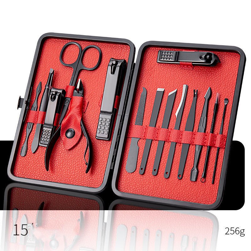 Professional Nail Clippers Set – Manicure Pedicure Kit with Scissors, Cuticle Nipper, Ear Pick & Nail Trimmer Tools - Charms
