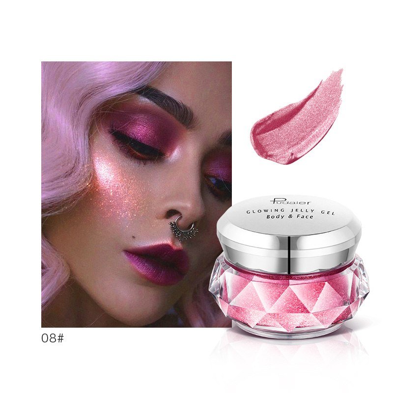 Rainbow Jelly Highlighter Gel – Waterproof Glow Cream for Face & Body - Charms