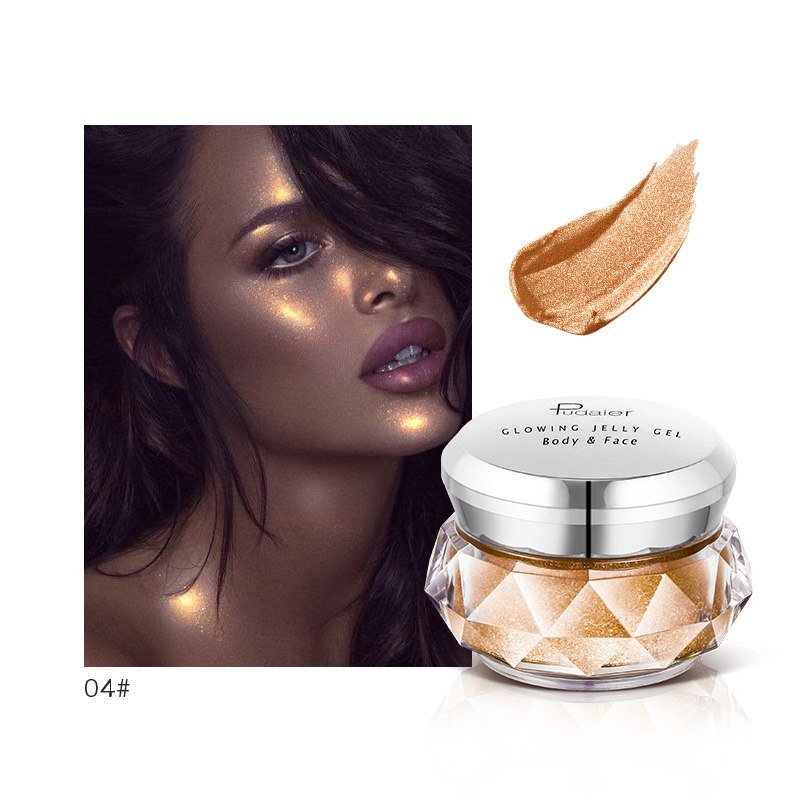 Rainbow Jelly Highlighter Gel – Waterproof Glow Cream for Face & Body - Charms