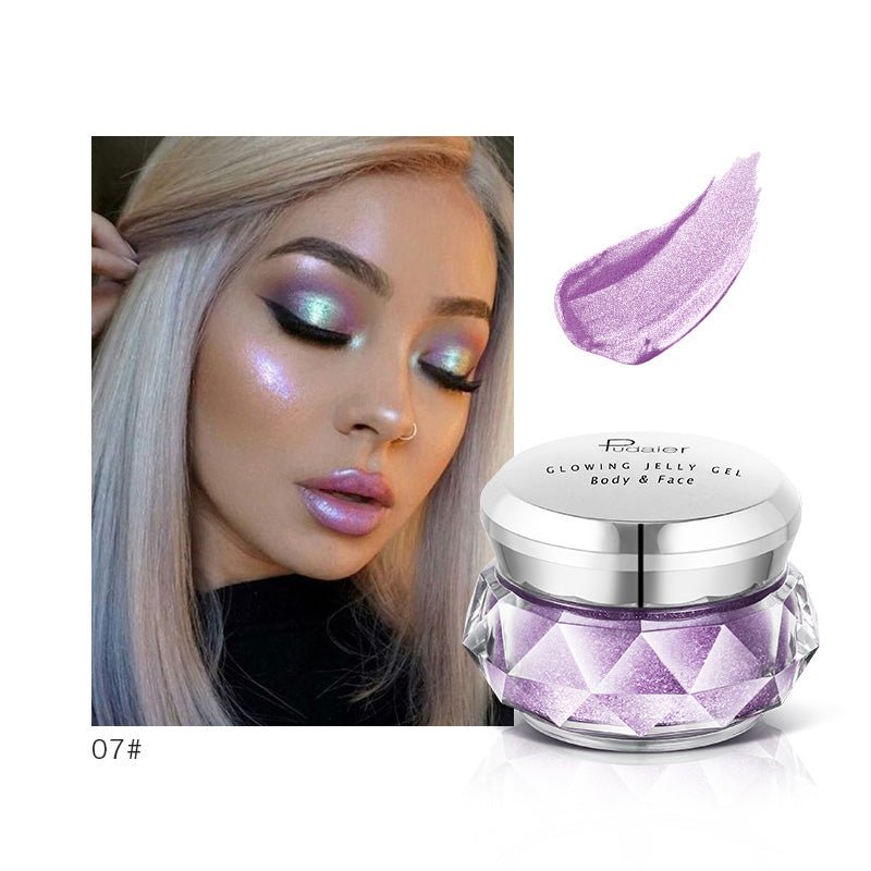 Rainbow Jelly Highlighter Gel – Waterproof Glow Cream for Face & Body - Charms