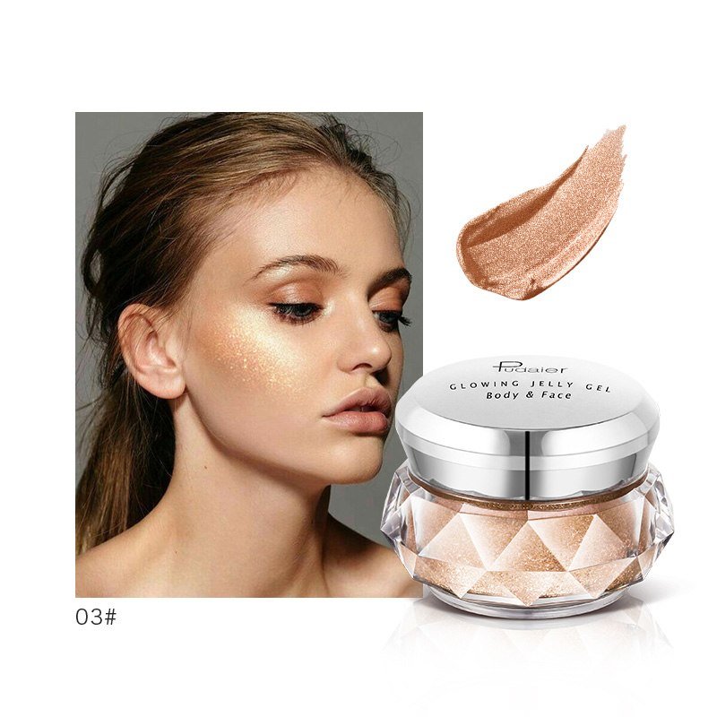 Rainbow Jelly Highlighter Gel – Waterproof Glow Cream for Face & Body - Charms