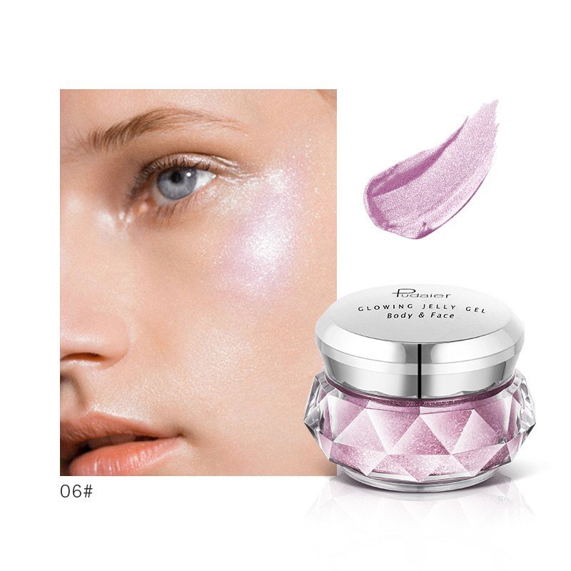 Rainbow Jelly Highlighter Gel – Waterproof Glow Cream for Face & Body - Charms