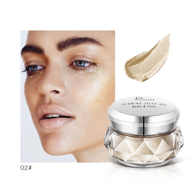Rainbow Jelly Highlighter Gel – Waterproof Glow Cream for Face & Body - Charms