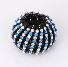 Rhinestone Bird’s Nest Hairpin – Ponytail Holder Clip - Charms