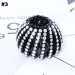 Rhinestone Bird’s Nest Hairpin – Ponytail Holder Clip - Charms