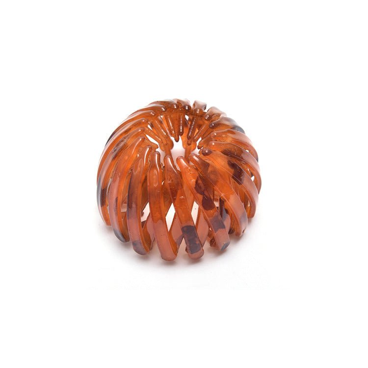 Rhinestone Bird’s Nest Hairpin – Ponytail Holder Clip - Charms
