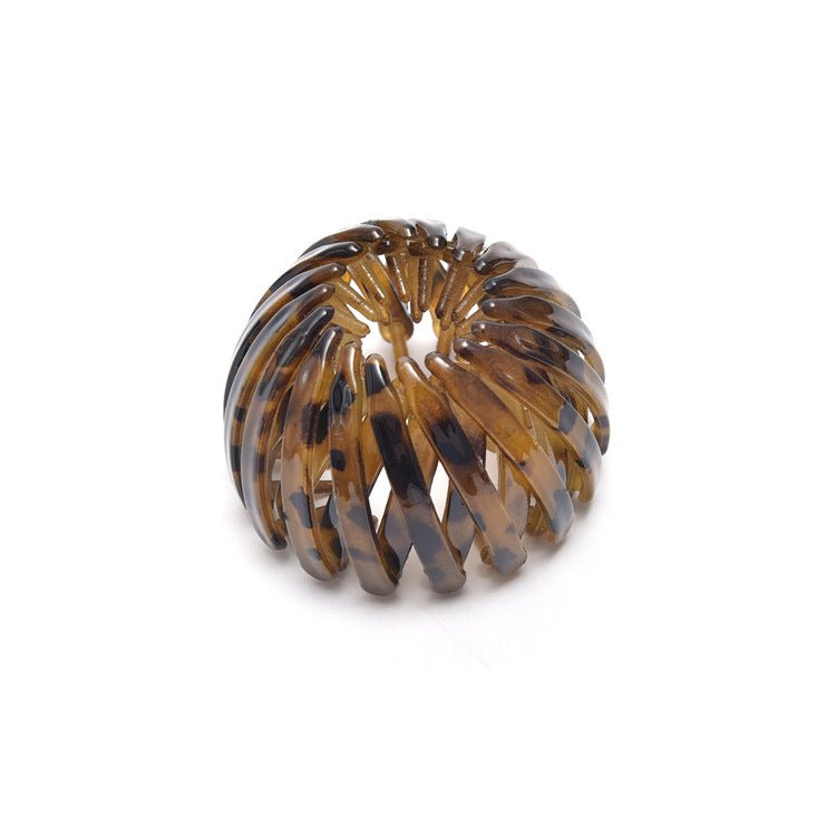 Rhinestone Bird’s Nest Hairpin – Ponytail Holder Clip - Charms