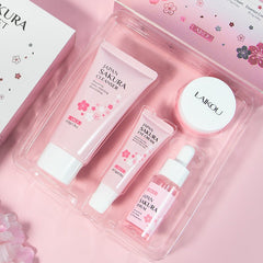Sakura Glow 4 - Piece Skincare Set - Charms