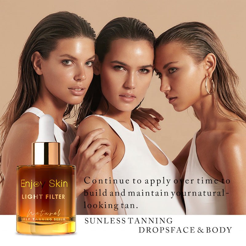 Sun Tanning Black Lotion Oil – Wheat Colour Bronzing Body Oil 30ml - Charms
